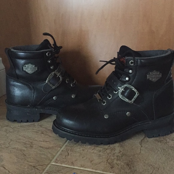 women's lace up harley davidson boots